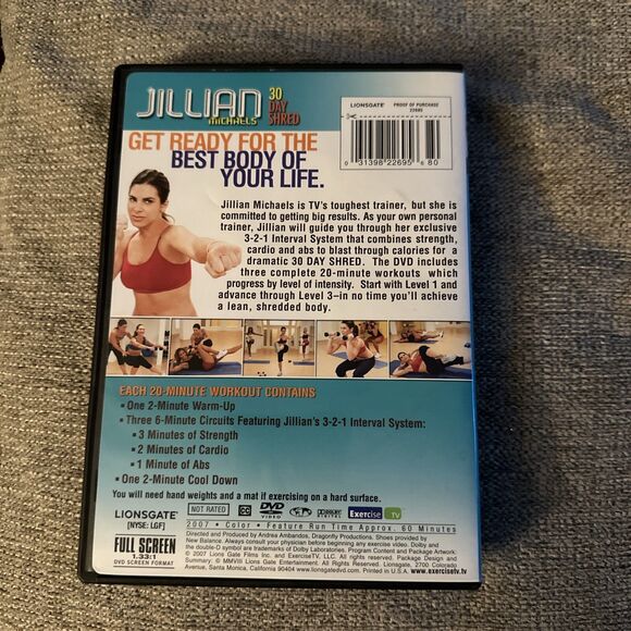 Jillian Michaels’ 30 Day Shred DVD, 2007 - Picture 2 of 3